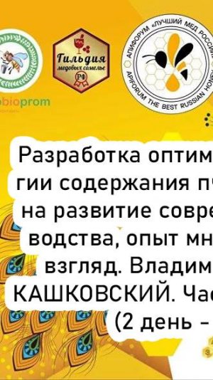 КАШКОВСКИЙ Владимир Георгиевич - АпиФорум 2024. Часть 2. Трансляция (2 день - 12.10.24)