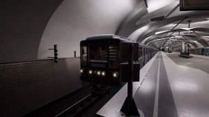 Номерной уезжает со станции Новокосино (Subtransit Drive)
