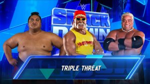 WWE 2K24 TRIPLE THREAT  HULK HOGAN VS YOKOZUNA VS RIKISHI