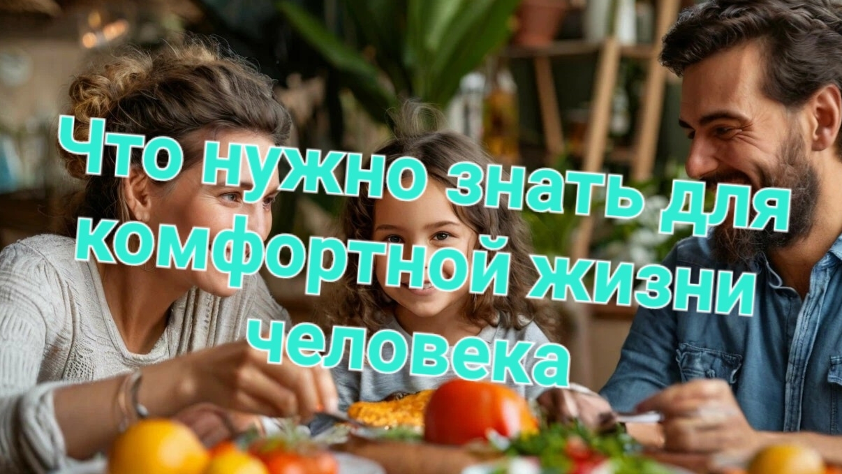 Что нужно знать для комфортной жизни человека