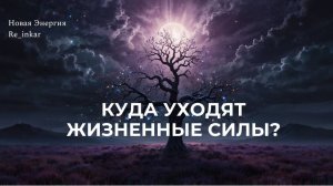 Куда уходят жизненные силы?