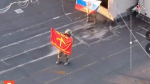 Кадры из освобожденного города Селидово Донецкой Народной Республики