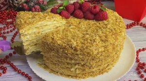 ТОРТ НАПОЛЕОН ХРУСТЯЩИЙ СО СГУЩЕНКОЙ ✨ Лучший Рецепт! Быстрое Домашнее Слоенное Тесто!