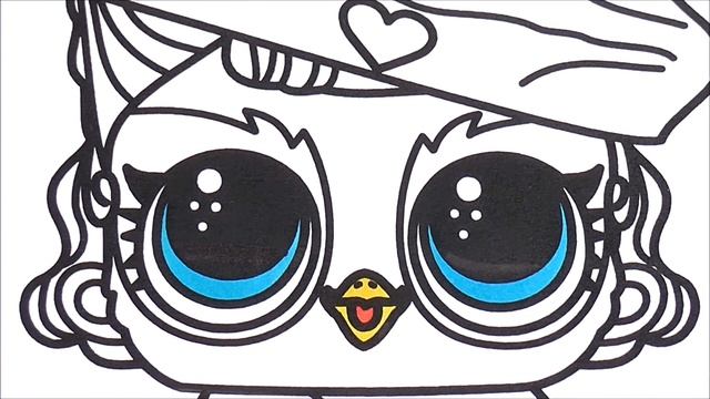Лол Декодер Сова Крылья Ангела Рисуем Лол Раскраска для детей. Lol Decoder Owl Wings Angel