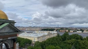 Санкт-Петербург с высоты Колоннады Исаакиевского собора. Панорамная прогулка