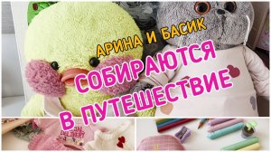 Арина и Басик собираются в путешествие с Вирсюшей.
