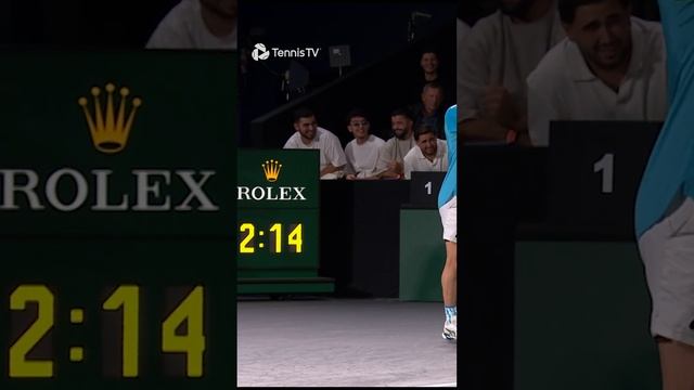 Huge Shelton Serve Hits Fan