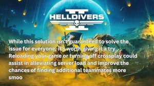 Helldivers 2 failed to join game lobby | Helldivers 2 not working