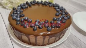 Шоколадный Торт с Вишней и шоколадным кремом