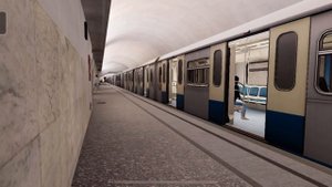 Движение поездов на станции Третьяковская. Subtransit drive.