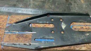 Stels Ермак изготовление кронштейна для задний￼ подвески .