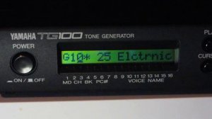 Yamaha TG100 drum sounds