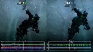 Splinter Cell Double Agent Xbox One X vs Xbox 360 Frame Rate Comparison (X Enhanced)