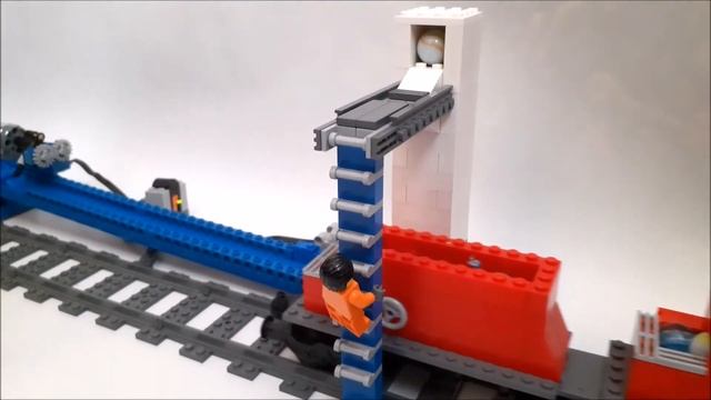LEGO freight train with remote control marble depot смотреть онлайн