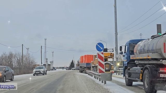 Ямало-Ненецкий АО Лабытнанги дорога от центра до паромной переправы. Ямал 2024.