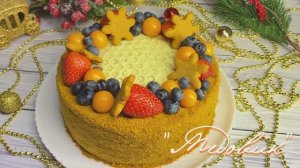 Торт МЕДОВИК с Вишней и сметанным кремом! ❤️ Самый зимний торт!!!