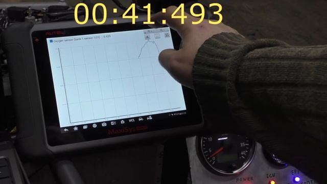 1NZ 2NZ FE Toyota  - сигнал на выходе датчика кислорода