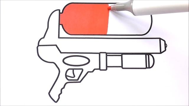Раскраски Для Детей ПИСТОЛЕТ Как Рисовать ПИСТОЛЕТ Рисуем Раскраски Для Малышей смотреть онлайн