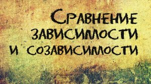 PT207 Rus 27. Сравнение зависимости и созависимости.