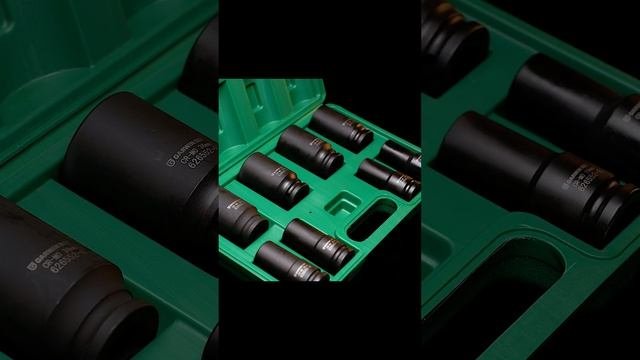 Набор ударных головок глубоких 3/4", 8 штук, 17-38 мм, GARWIN PRO 626552-8, в кейсе #shorts