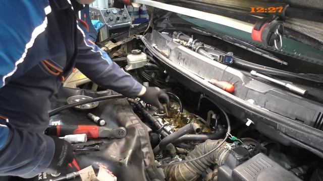 1ZZ FE меняем сальники клапанов смотреть онлайн