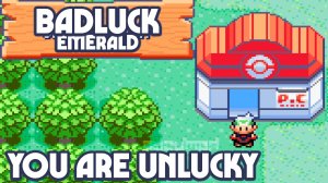 Pokemon Badluck Emerald - взлом GBA ROM, вы неудачливый тренер, а вашим соперникам всегда везет