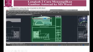 Konversi Gambar Autocad ke PDF dan MS Word Serta Menentukan Skala Gambar printout