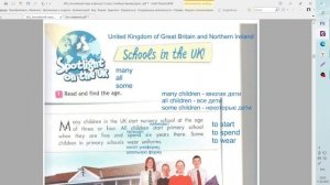 Schools in the UK SPOTLIGHT-3, стр. 21. Spotlight on the UK. Чтение: Школы в Великобритании,