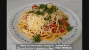 Спагетти с копченой колбасой