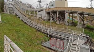 Тренька. первый прыжок с трамплина К 40.сентябрь 2024.