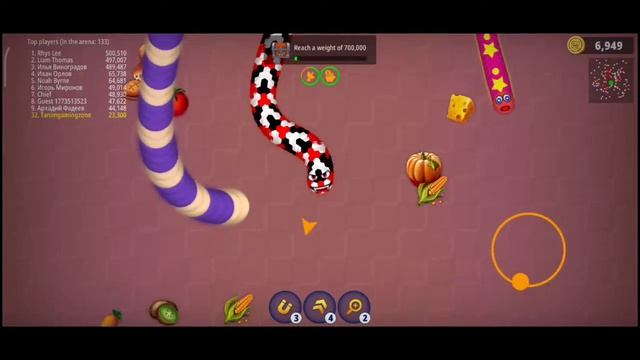 WormsZone.io Game played video 2021 | enjoy the last Moment the biggest snake смотреть онлайн
