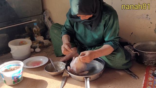 "Traditional Iranian Cooking: Grandma's Recipe for Stuffed Chicken and Fire-Baked Bread"#nomadiclif