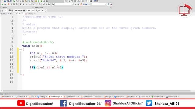 C Program to Find Largest Number among Three Numbers | Programming Time 3.5 | 10th Computer Science