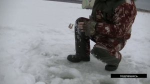 Рыбалка зимой на окуня с безмотылкой.