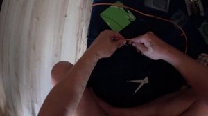 монтаж на сома с двумя крюками