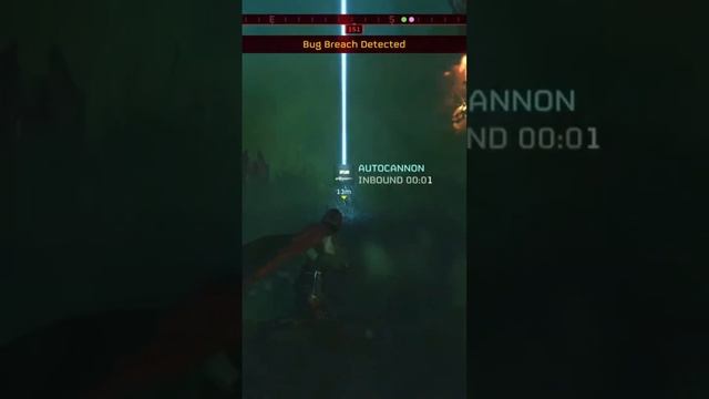 Auto cannon kills terminid #helldivers #foryou #helldivers2clips #helldivers2