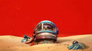 На Чужой Планете - The Invincible The skull in the Astronaut’s Helmet - Живые Обои