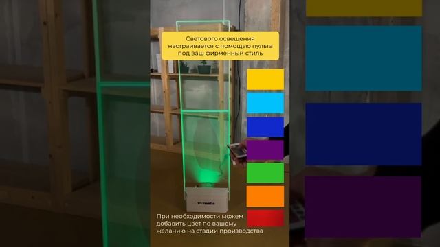 Прозрачные антикражные системы с возможностью переключения светового освещения