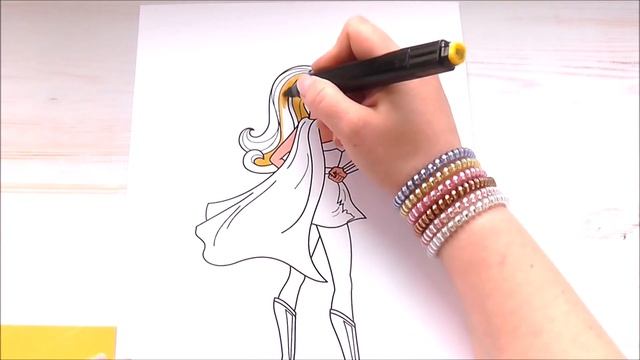 Барби Супер Принцесса Мультик Раскраска Рисуем Раскраски для девочек Barbie Super Princess смотреть онлайн