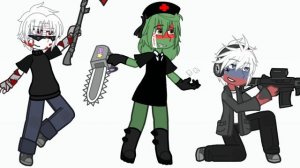 °Страны+Хеллоуин !!Blood!! (США,Беларусь,Россия) (Gacha life,Gacha club,Gacha life 2)°