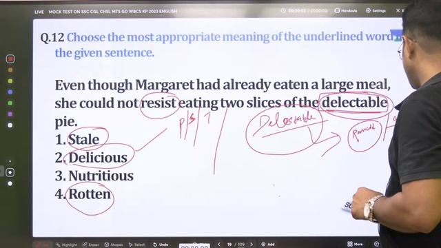 MOCK TEST ON -SSC ( CGL-CHSL-MTS -GD ) WBCS - KP -2023 смотреть онлайн