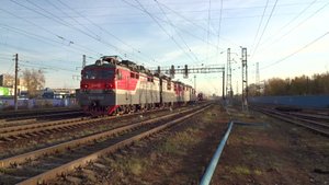 Гонка тепловоза ТЭП70БС-??? и сплотки двух электровозов ВЛ80с №1106 и 1475