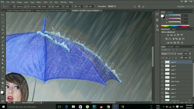 How to get rain effect in Photoshop_ Photoshop tutorials