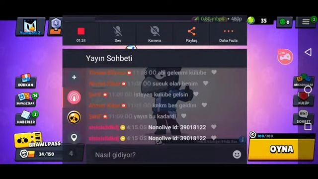 Brawl Stars canli yayın beni izle! DOSTLUK MAÇI KURUYORUZ KOS GELL смотреть онлайн