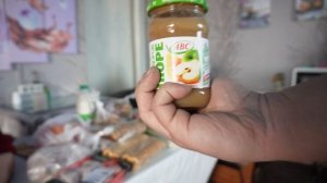 Получила пенсию и купила продукты подешевле в продуктовом магазине показываю какие продукты я купила