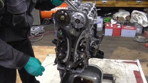 Toyota 2TR FE сборка часть 3 (метки ГРМ)