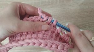 2 способа тунисского вязания крючком для техники нукинг из трикотажной пряжи