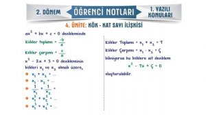 10.Sınıf Matematik 2.Dönem 1.Yazılıya Hazırlık 📑 #2024