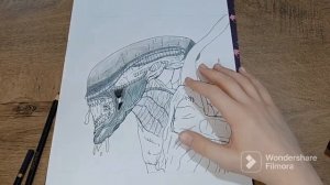 Drawing Xenomorph from Alien:Isolation