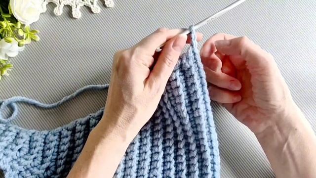 Трендовая косынка ＂Нюрочка＂ крючком за вечер. #вязание #от Ажурного магазинчика